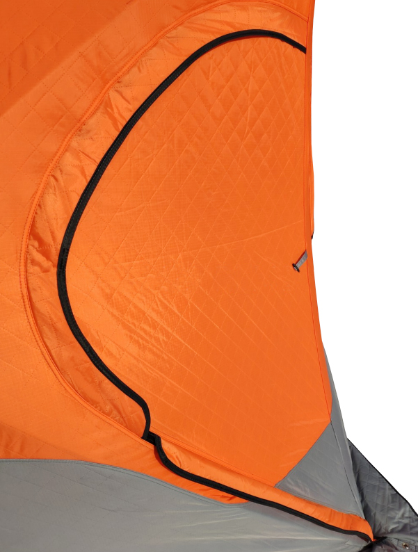 картинка Палатка для зимней рыбалки (240*240*210) оранжевая с серым