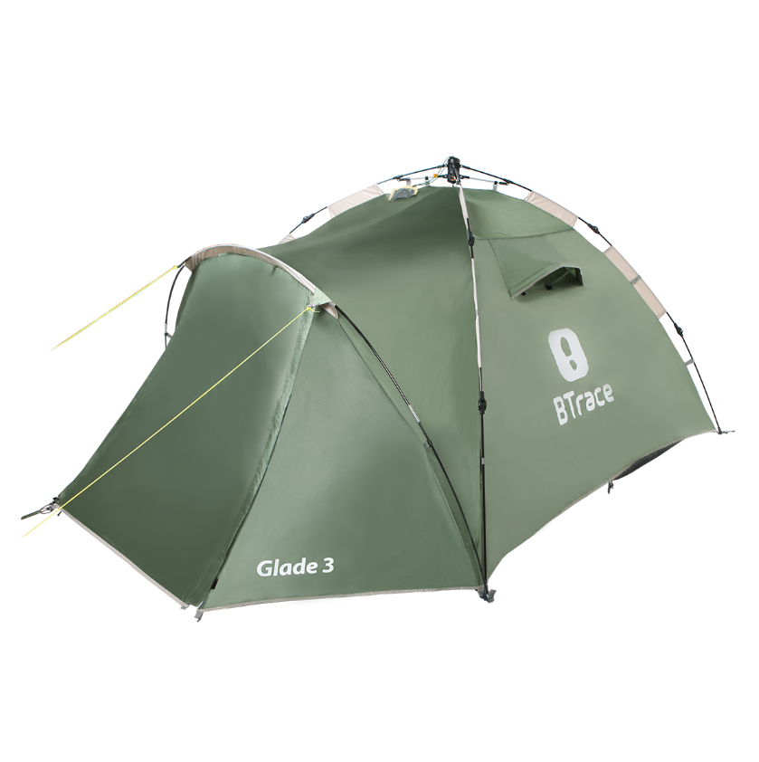 картинка Палатка быстросборная BTrace Glade 3 (Зеленый)