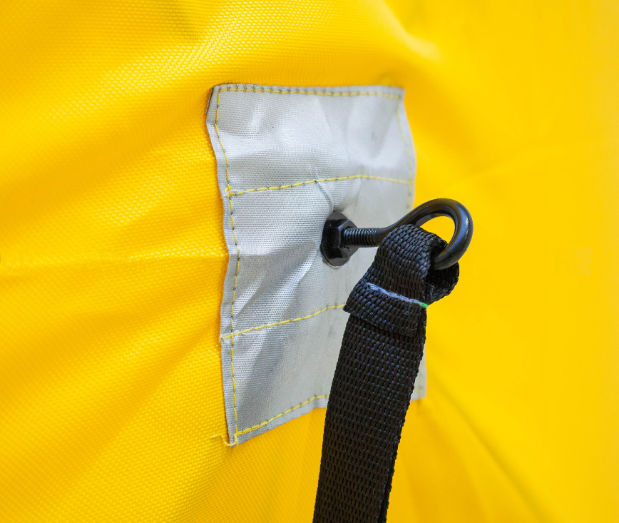 картинка Палатка для зимней рыбалки (330*330*205) желтая с серым