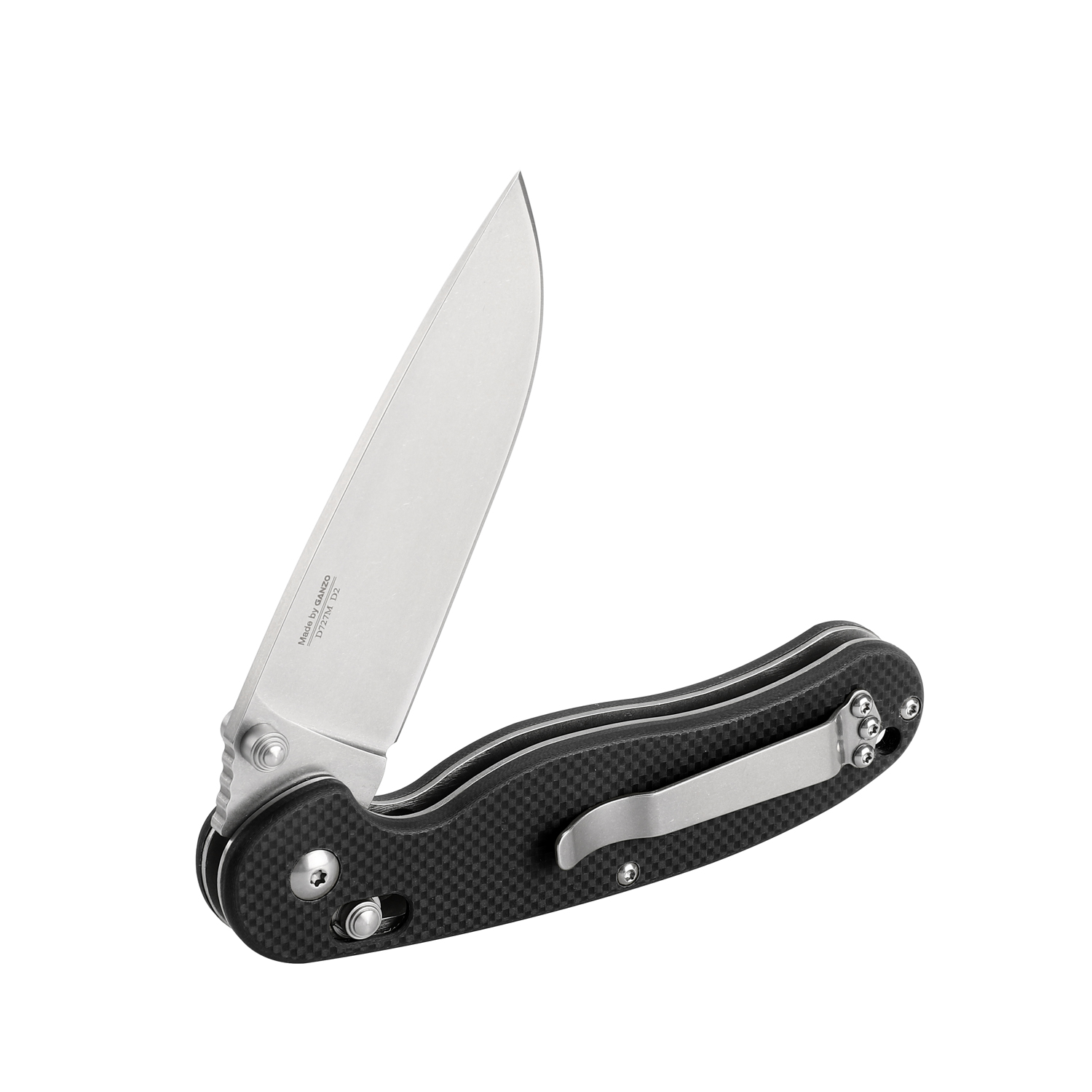 картинка Нож Ganzo D727M-BK черный (D2 сталь)