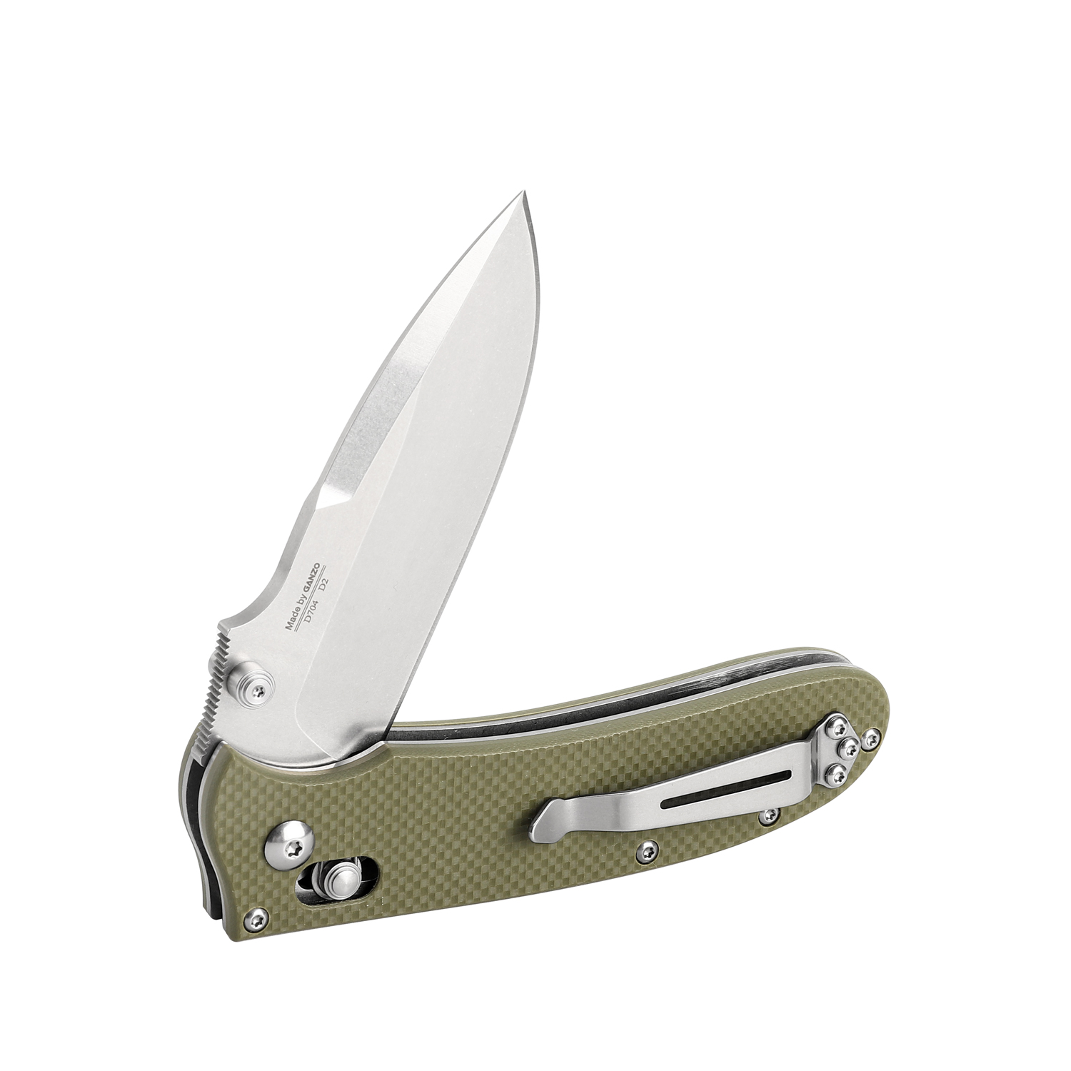 картинка Нож Ganzo D704-GR зеленый (D2 сталь)