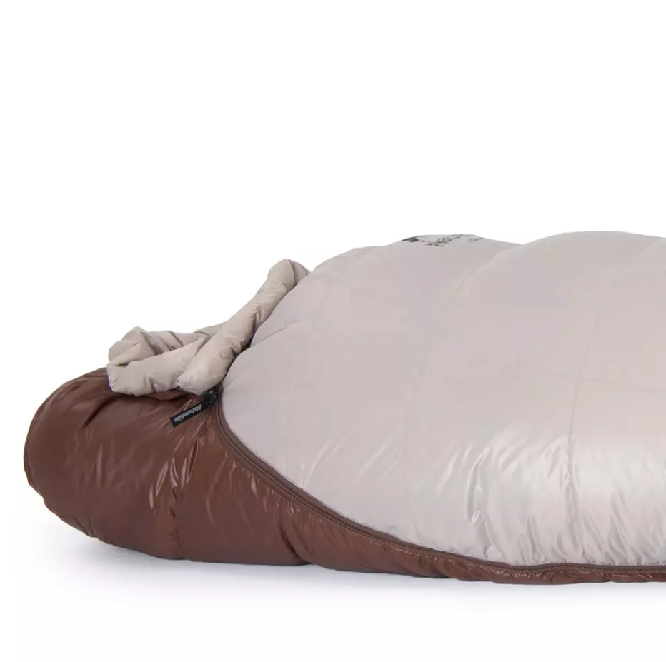 картинка Мешок спальный Naturehike SnowBird, 190х75 см, M (880G), (правый) (ТК: -7C), серый/коричневый