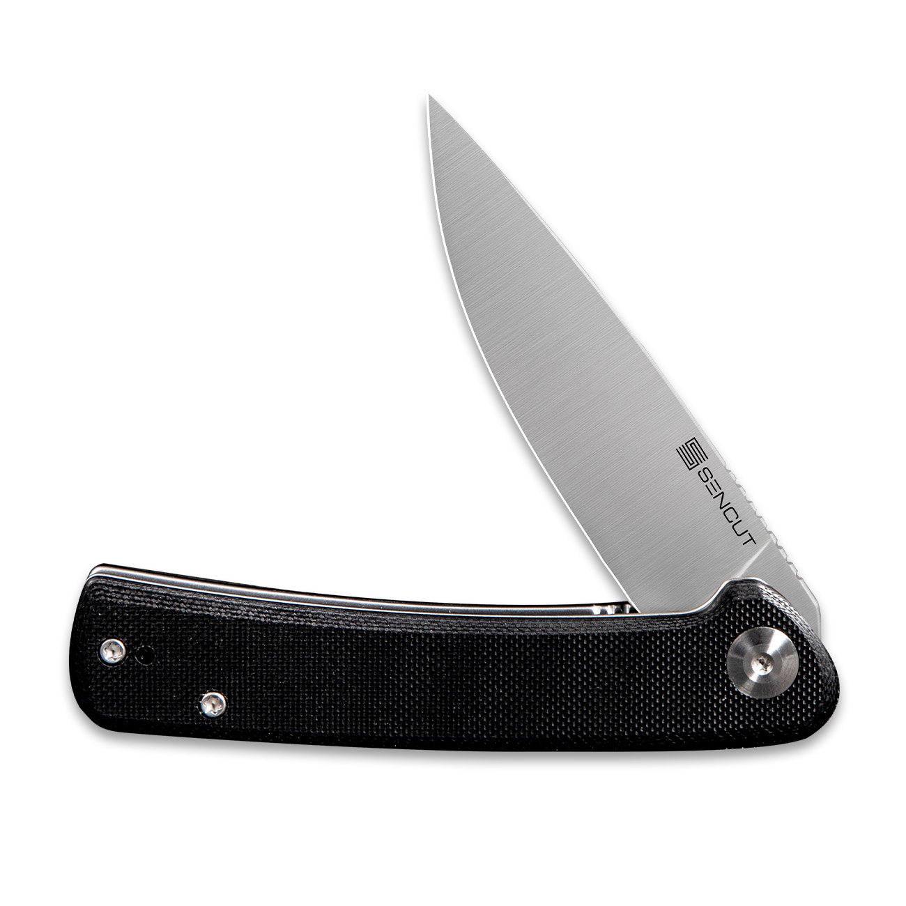 картинка Складной нож SENCUT Neches 10Cr15CoMoV Steel Satin Handle G10 Black