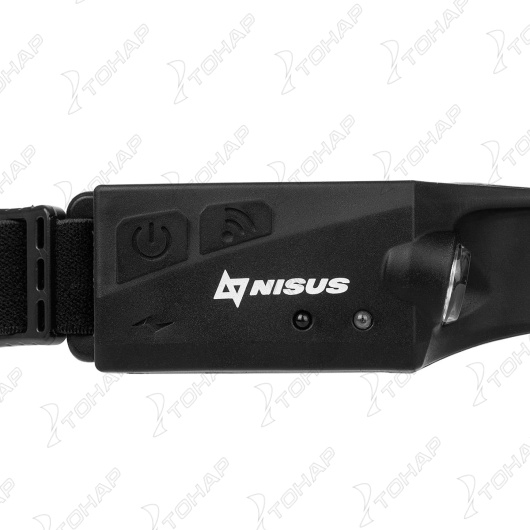 картинка Фонарь налобный NISUS сенсорный LED-120 LM, COB-340 LM, IPX4, USB
