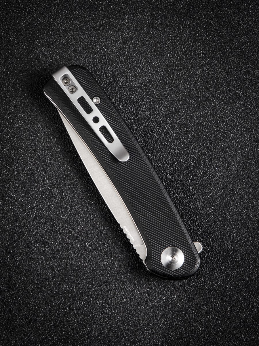 картинка Складной нож SENCUT Neches 10Cr15CoMoV Steel Satin Handle G10 Black