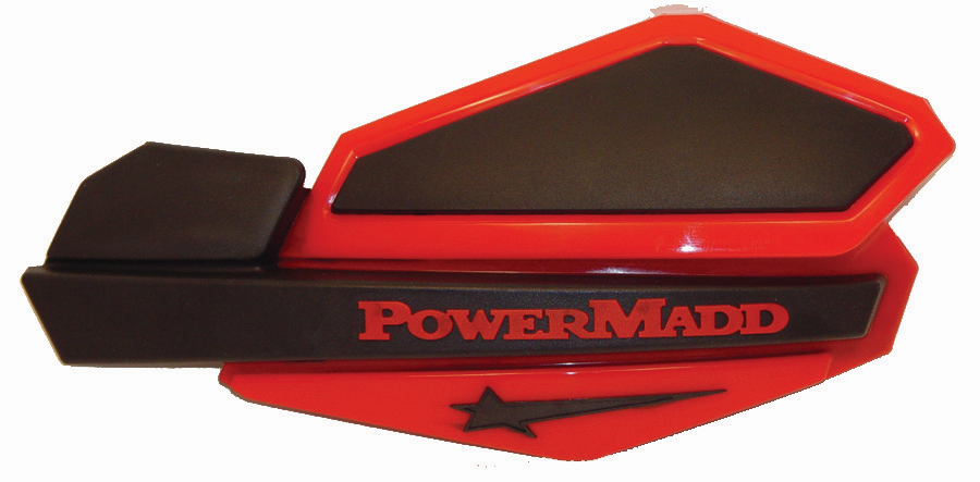 картинка Ветровые щитки для квадроцикла "PowerMadd" Серия Star, красный/черный