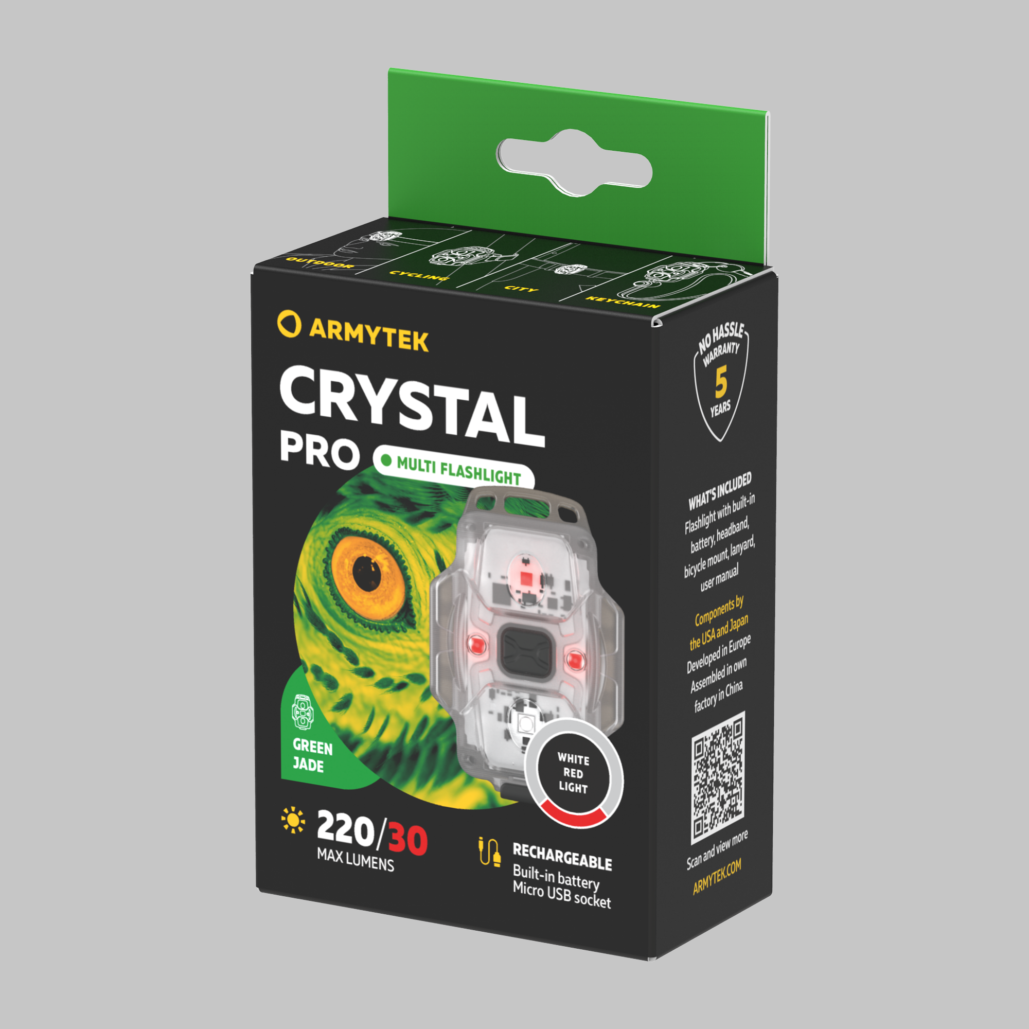 картинка Фонарь Armytek Crystal Pro Green