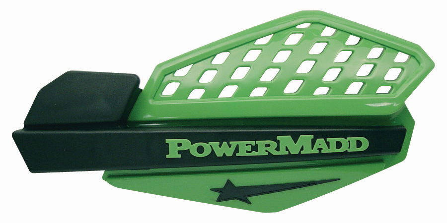 картинка Ветровые щитки для квадроцикла "PowerMadd" Серия Star, зеленый/черный