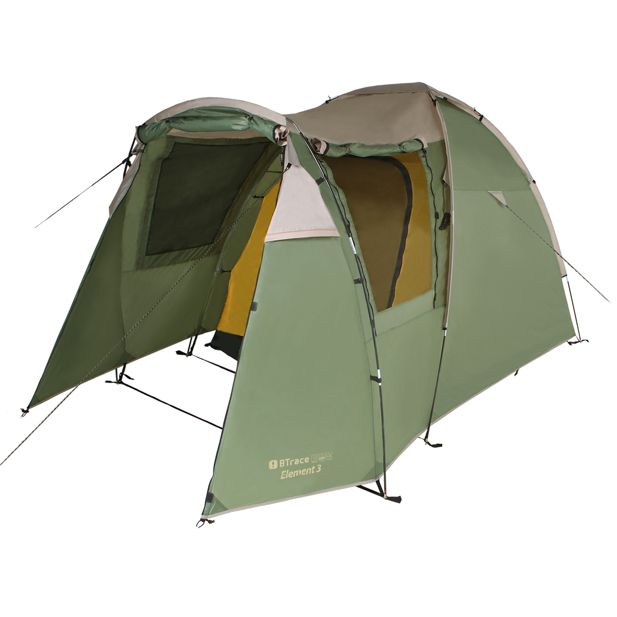 картинка Палатка BTrace Element 3 (Зеленый/Бежевый)