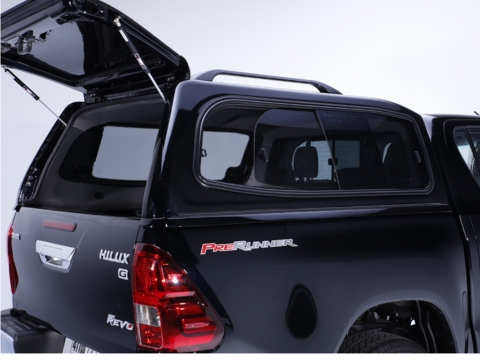 картинка Кунг SAMMITR для Toyota Hilux REVO (2015+) V2 раздвижные боковые стекла