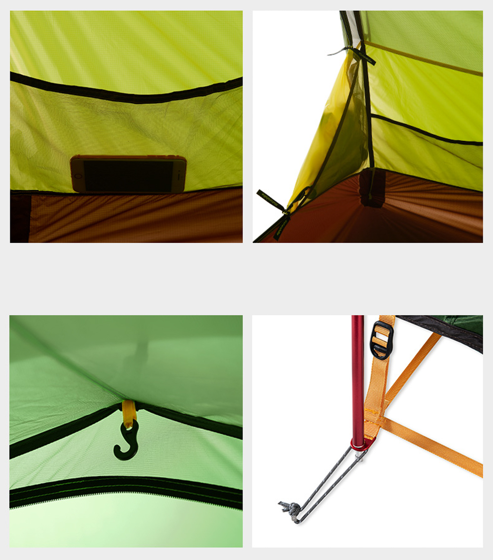 картинка Палатка 2-местная Naturehike Opalus NH17L001-L, 20D, зеленый, 6976023924781