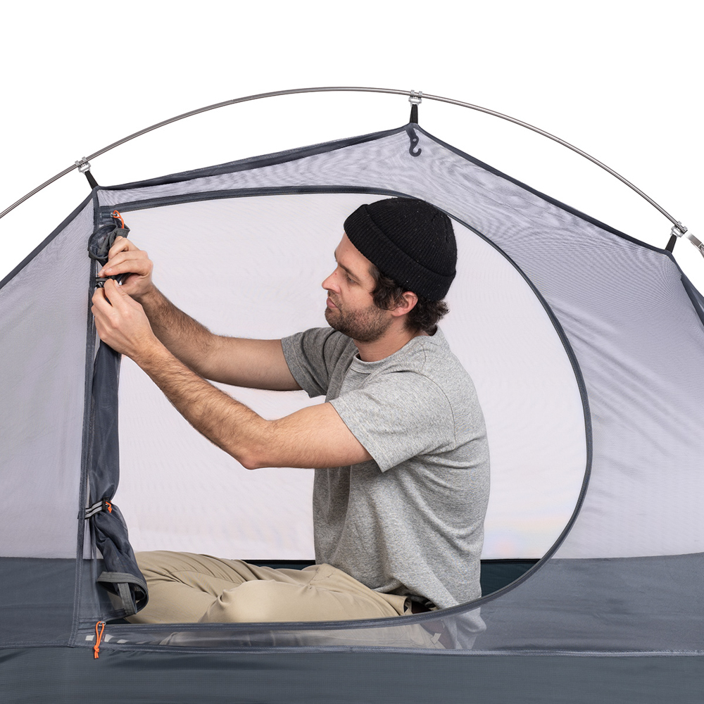 картинка Палатка 1-местная Naturehike сверхлегкая + коврик NH18A095-D, 20D, оранжевый, 6975641886495