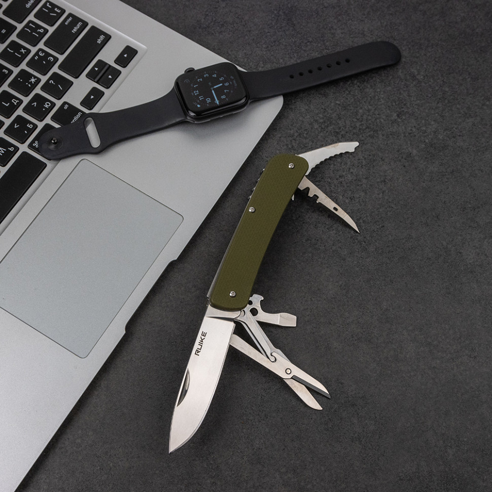 картинка Нож multi-functional Ruike L31-G зеленый