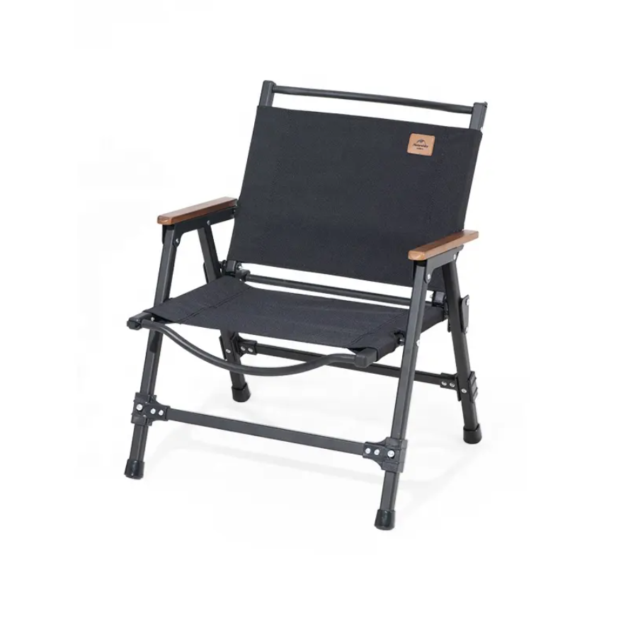 картинка Кресло туристическое Naturehike, складное черное, увеличенного размера, нагрузка до 120 кг