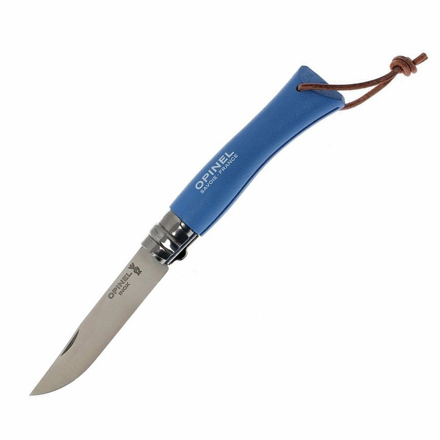 картинка Набор-дисплей 60 шт: нож Opinel №7, нержавеющая сталь, голубой/оранжевый/зеленый/фиолетовый, 001723