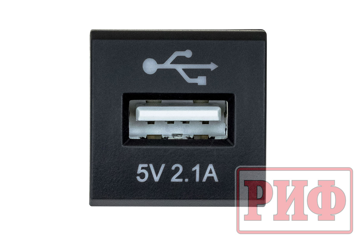 картинка Розетка USB 2,1A для Toyota 22x22