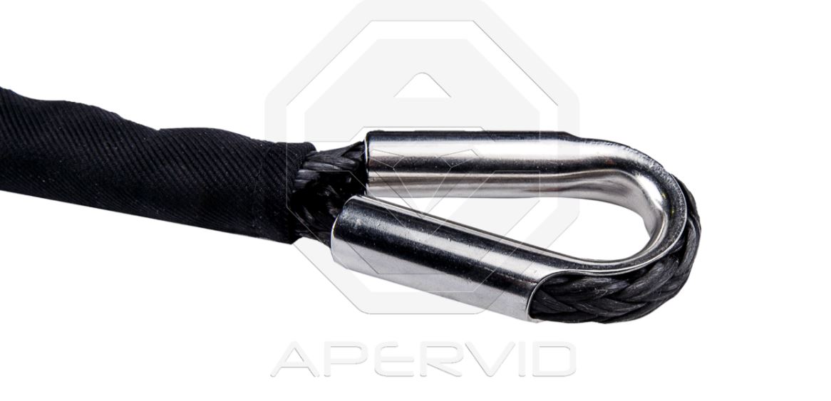 картинка Трос синтетический APERVID с коушем 5мм х 15м (серия PROFI BLACK)