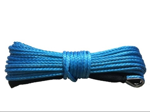 картинка Трос для лебёдки синтетический 10 мм 28 метров ( синий )