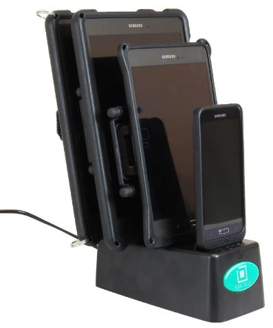 картинка Зарядная станция RAM® GDS® для смартфонов и планшетов в чехлах Intelliskin®, 4*2А