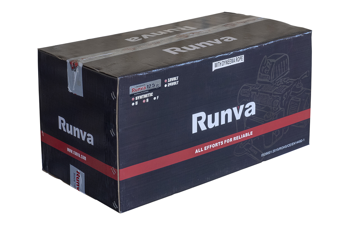 картинка Лебедка Runva 12500 lbs 5670 кг влагозащищенная 12В синтетика