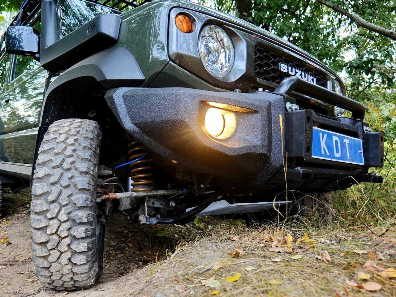 Передний силовой бампер со скрытой установкой лебедки - Suzuki Jimny