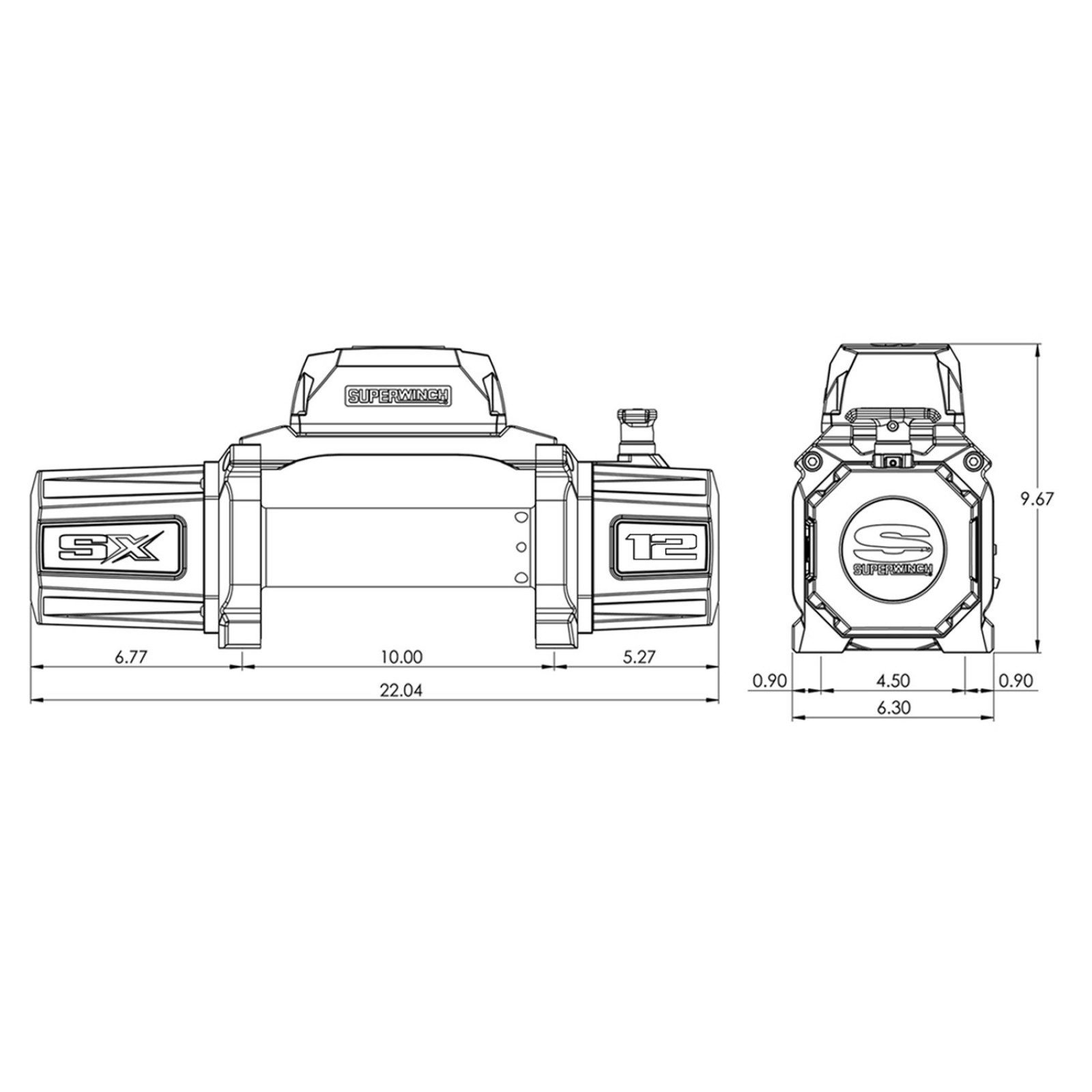 картинка Лебедка Superwinch SX12SR 12В синтетика