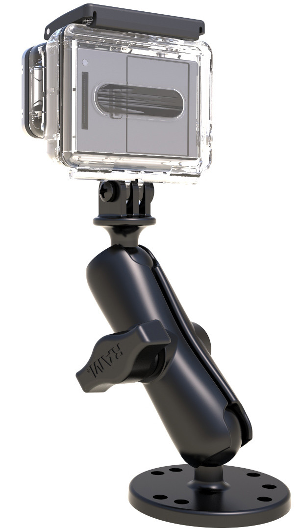 картинка Крепление RAM® камер GoPro на плоскую поверхность, круглая площадка, муфта 95 мм, шары