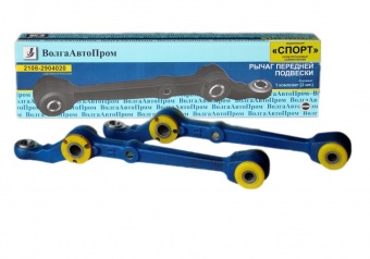 картинка Рычаг передней подвески 2108-2904020С СПОРТ с полиуретановыми сайлентблоками