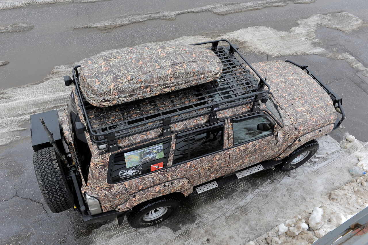 картинка Багажник KDT силовой 8-опорный Nissan Patrol 1.25 х2.3м алюминий