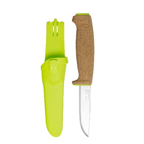 картинка Нож Morakniv Floating Knife (S) Lime, нержавеющая сталь, пробковая ручка, зеленый, 13686