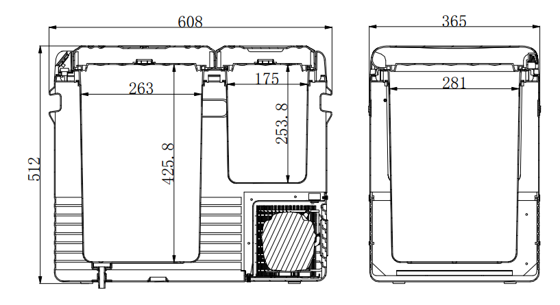 картинка Компрессорный автохолодильник Mobile Comfort MC-55 (12/24/220V)