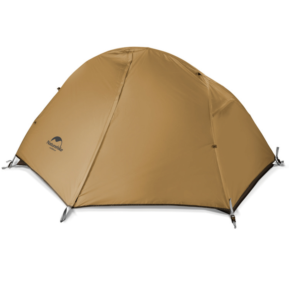 картинка Палатка 1-местная Naturehike сверхлегкая + коврик NH18A095-D, 20D, коричневый, 6927595712818