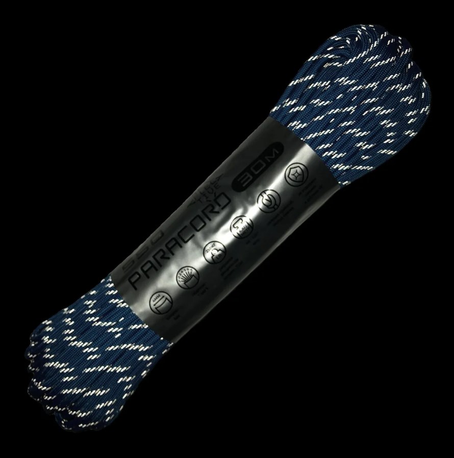 картинка Паракорд 550 CORD nylon 30м световозвращающий (blue)
