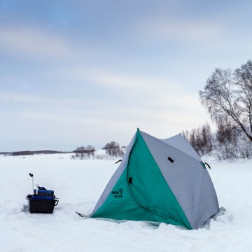 картинка Палатка зимняя двускатная HELIOS DELTA Комфорт, утепленная