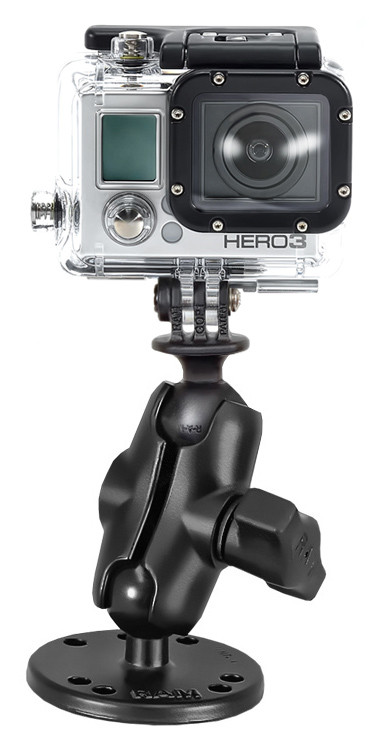 картинка Крепление RAM® камер GoPro на плоскую поверхность, круглая площадка, муфта 60 мм 