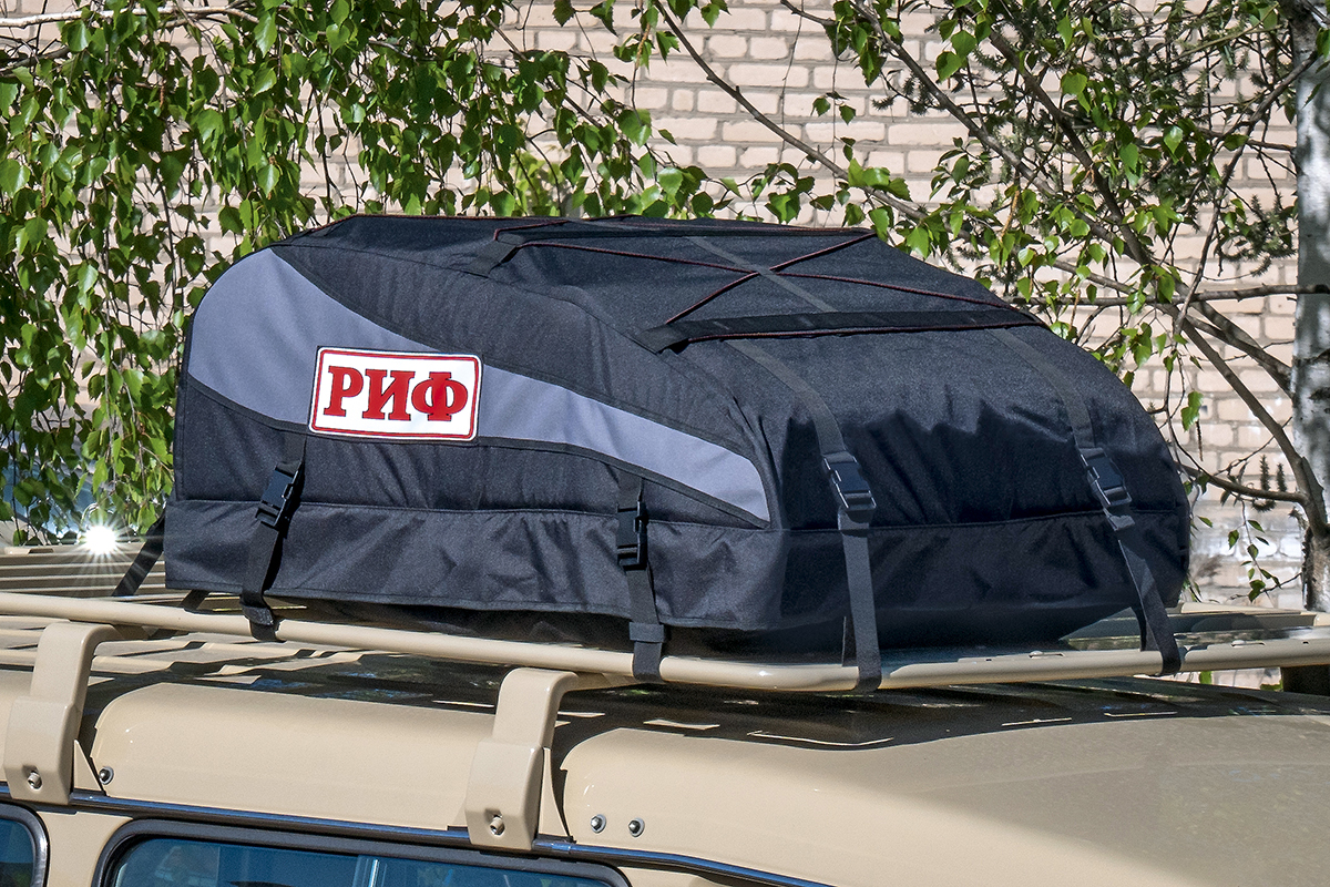 картинка Бокс автомобильный на крышу РИФ мягкий (98x73.5x32 см) 