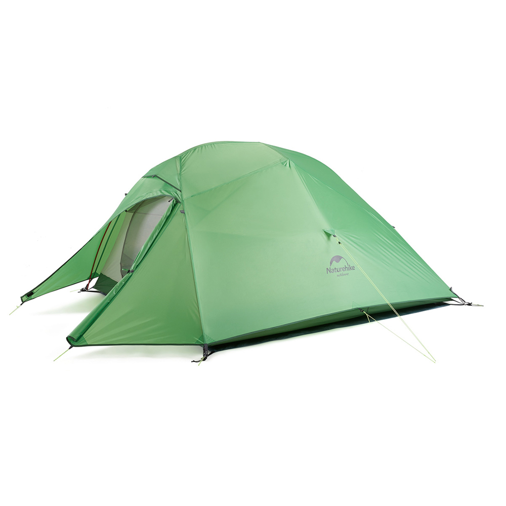 картинка Палатка 3-местная Naturehike сверхлегкая + коврик Сloud up NH18T030-T, 20D , зеленый, 6927595765685