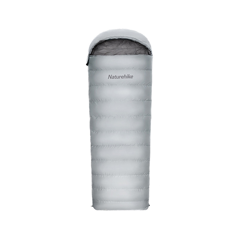 картинка Ультралёгкий спальный мешок Naturehike RM80 Series Утиный пух Grey Size M, молния слева, 6927595707197L