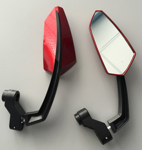 картинка Комплект зеркал заднего вида для квадроцикла "Kemimoto" красный