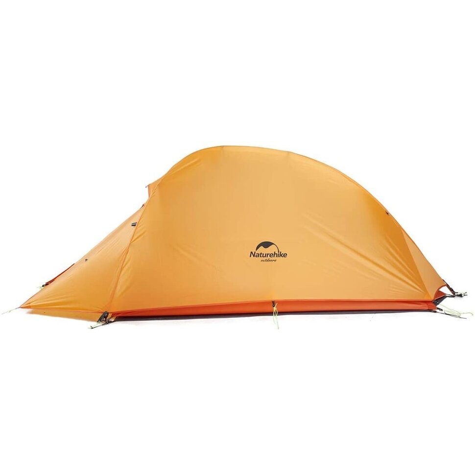 картинка Палатка сверхлегкая  Naturehike Сloud up 1 NH18T010-T одноместная с ковриком, оранжевая, 6927595730546
