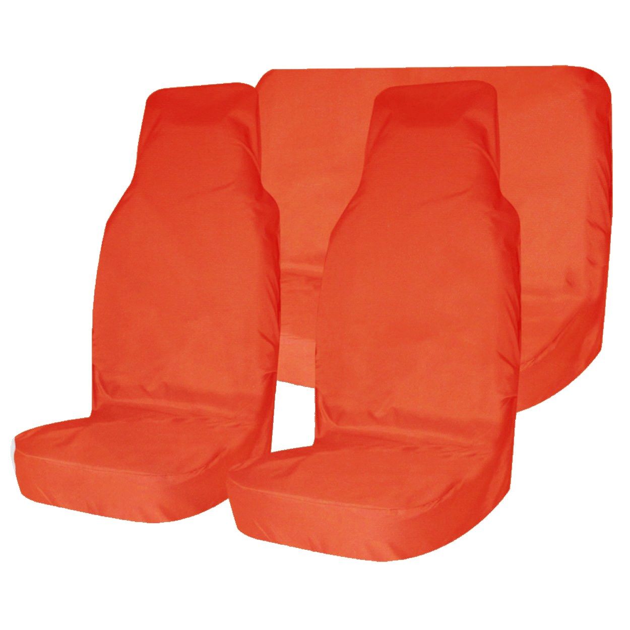 картинка Комплект грязезащитных чехлов T-Plus на передние и заднее сиденья (3 шт., оранжевый, оксфорд 240, мешок для хранения)