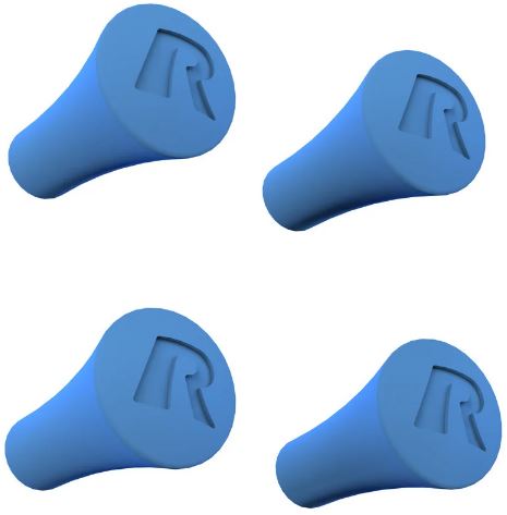 картинка Резиновые наконечники RAM® X-Grip®для креплений, 4 шт, цвет синий