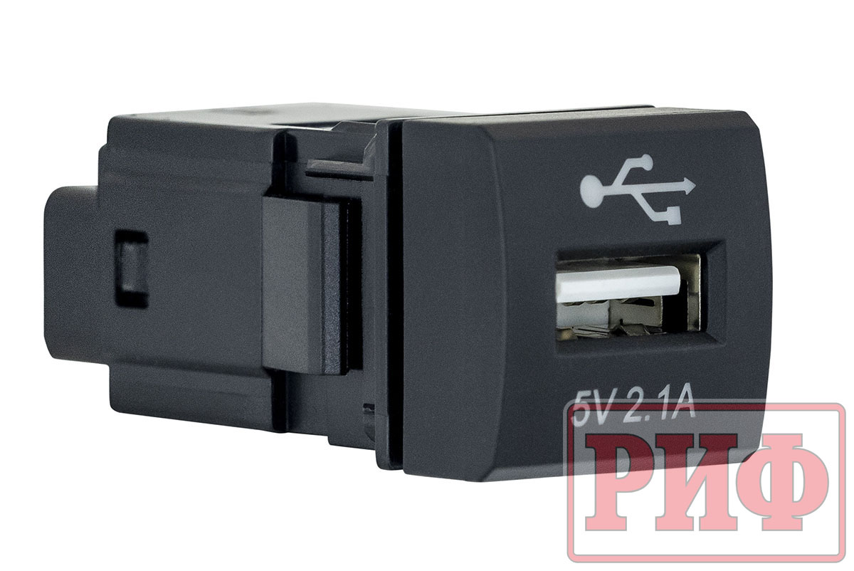 картинка Розетка USB 2,1A для Toyota 22x22