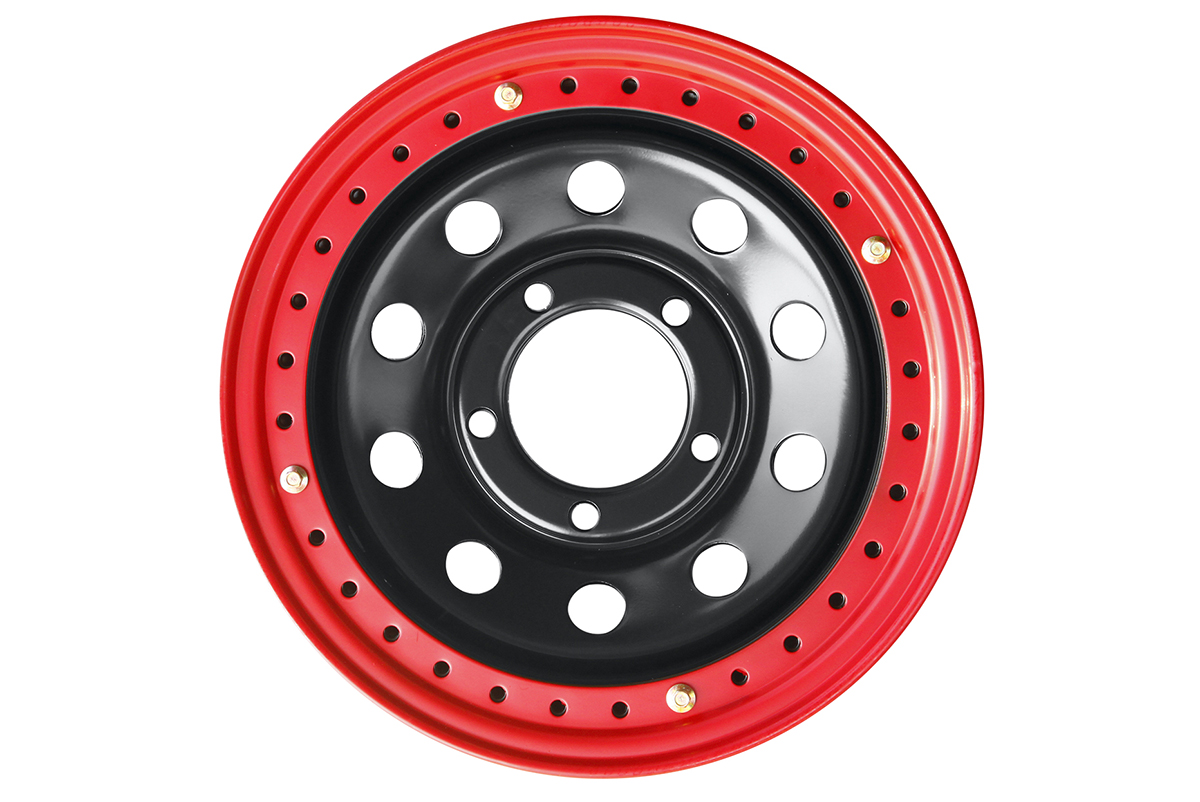 картинка Диск OFF-ROAD Wheels 5x150 8x16 ET-14 d113 с бедлоком (красный)