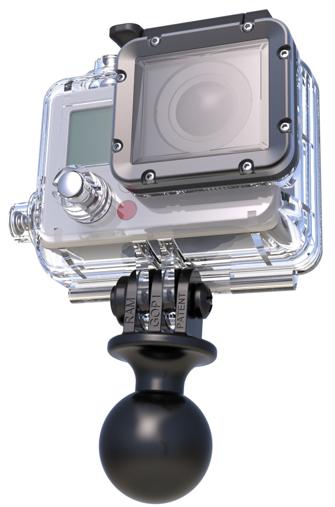 картинка Крепление RAM® камер GoPro на плоскую поверхность, круглая площадка, муфта 95 мм, шары