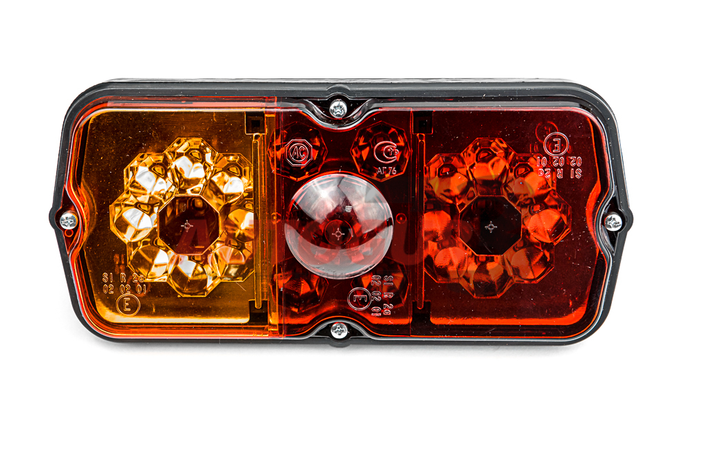 картинка Фонарь светодиодный задний УАЗ с дополнительным противотуманным огнем, герметичный (желто-красный)