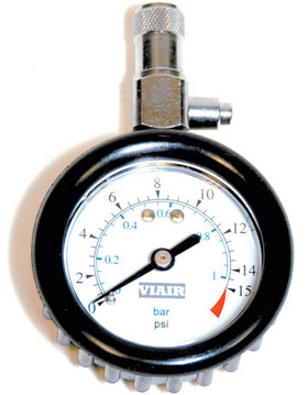 картинка Манометр 2" для шин низкого давления от 0 до 1 атм VIAIR