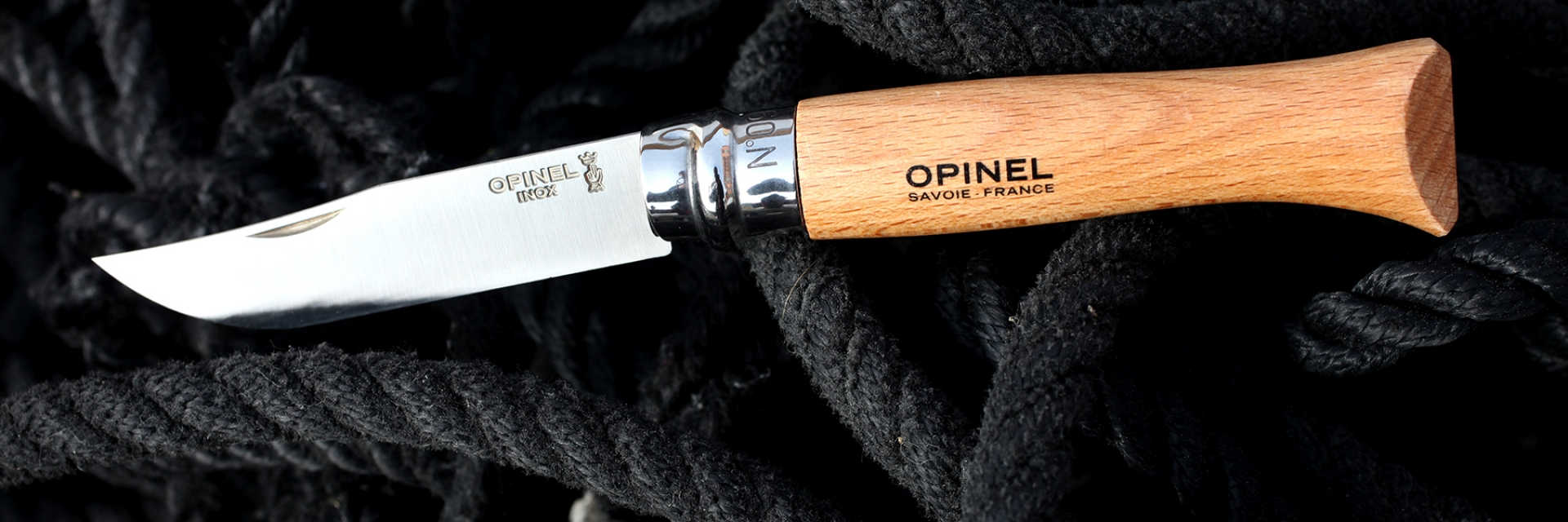 картинка Набор Opinel в деревянной коробке с крышкой из 10 ножей разных размеров из нержав стали, 001311