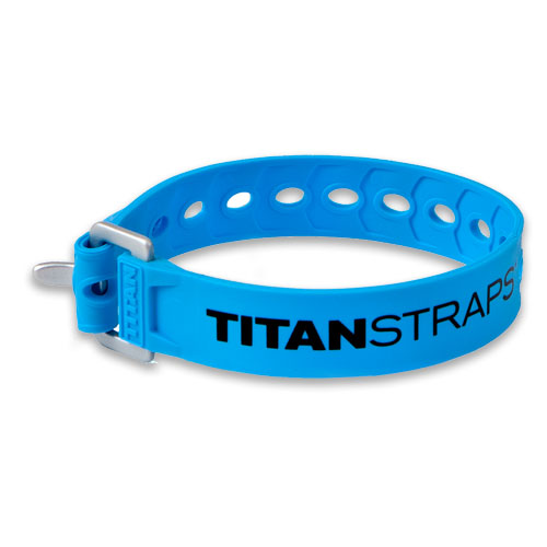 картинка Ремень крепёжный TitanStraps Super Straps голубой L = 36 см (Dmax = 9,5 см, Dmin = 3,2 см)
