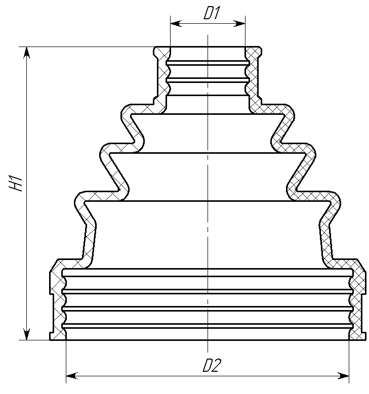 картинка Пыльник ШРУСа внешнего переднего BRP OUTLANDER (13-15), RENEGADE (13-15), MAVERICK (13-15), COMMANDER (15-) ОЕМ 28P-2510H-00